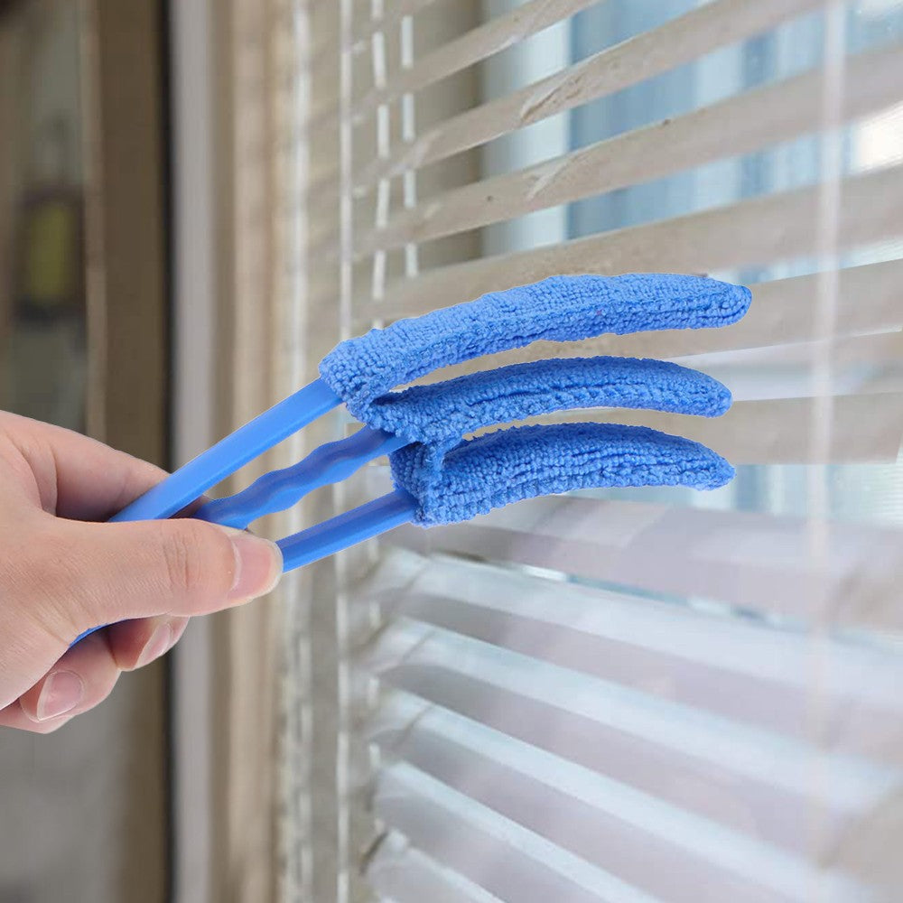 1 X Set of 6Pcs Window Groove Gap Cleaning Brushes Sliding Door Track Crevice Cleaning Brush Window Blind Cleaner