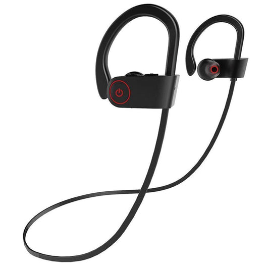 Bluetooth 5.0 Wireless Headphones Hanging Sports Headphones in-Ear Earphones Sound Isolation Headset Black