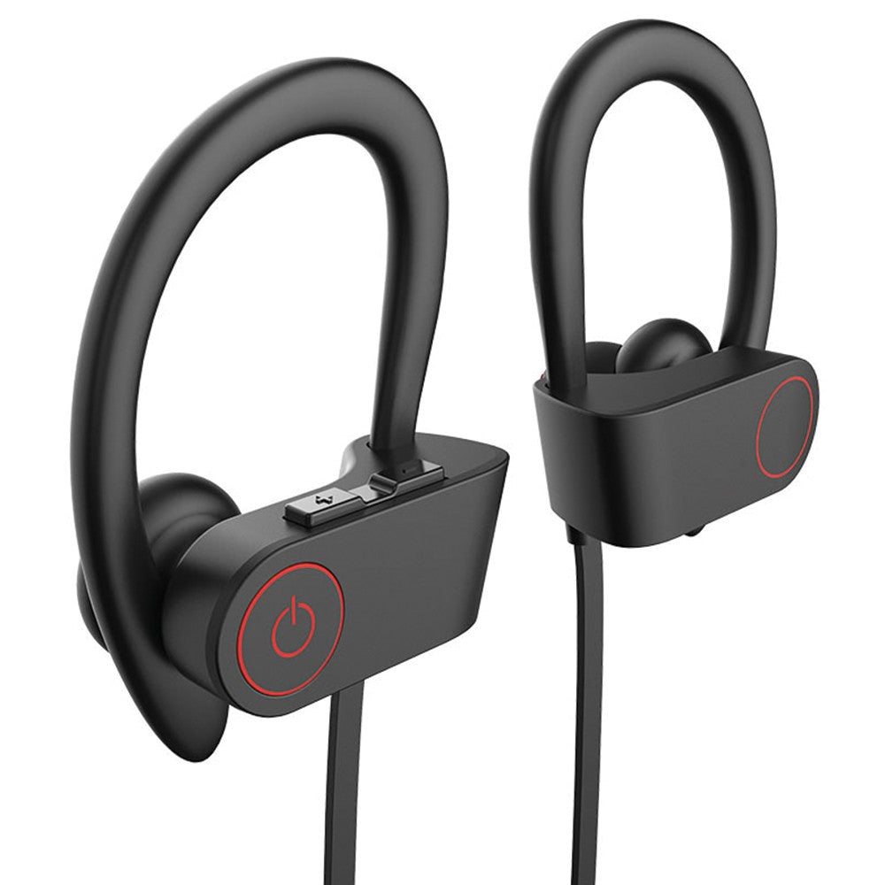 Bluetooth 5.0 Wireless Headphones Hanging Sports Headphones in-Ear Earphones Sound Isolation Headset Black