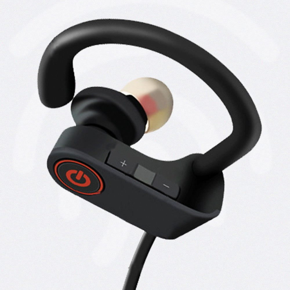 Bluetooth 5.0 Wireless Headphones Hanging Sports Headphones in-Ear Earphones Sound Isolation Headset Black