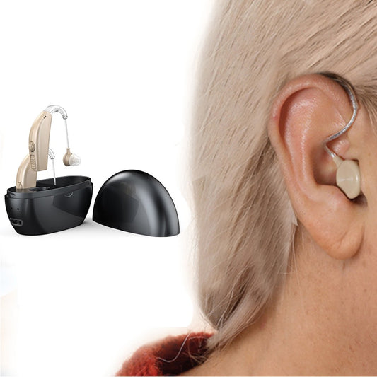 Hearing Aids for Seniors Rechargeable Noise Cancelling Hearing Aids Hearing Aids Amplifier Black