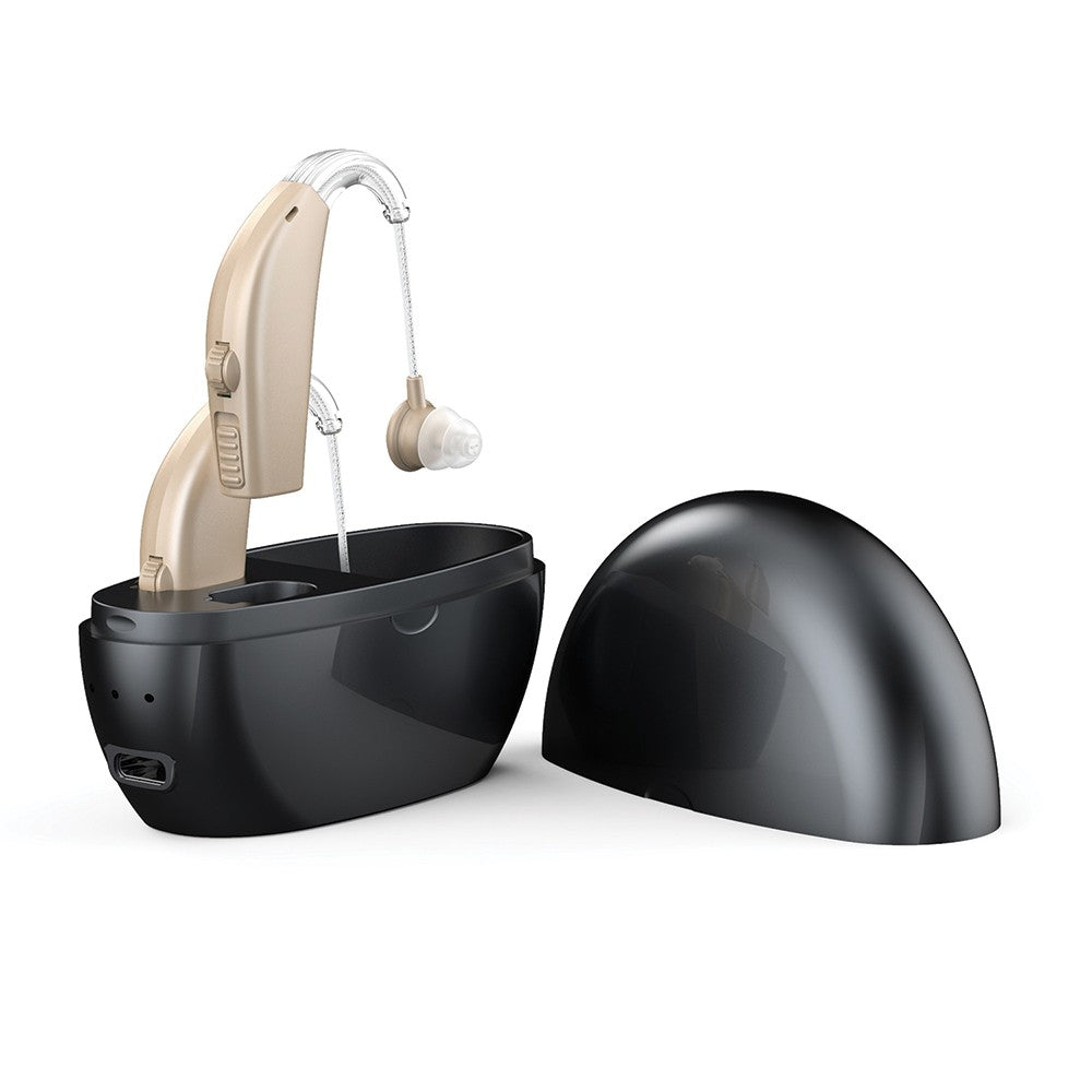 Hearing Aids for Seniors Rechargeable Noise Cancelling Hearing Aids Hearing Aids Amplifier Black