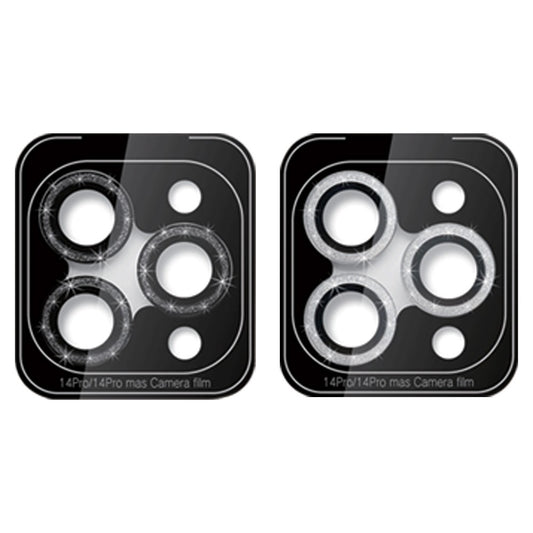 2 X Black Silver Camera Lens Protector for iPhone14pro-14promax Style 2