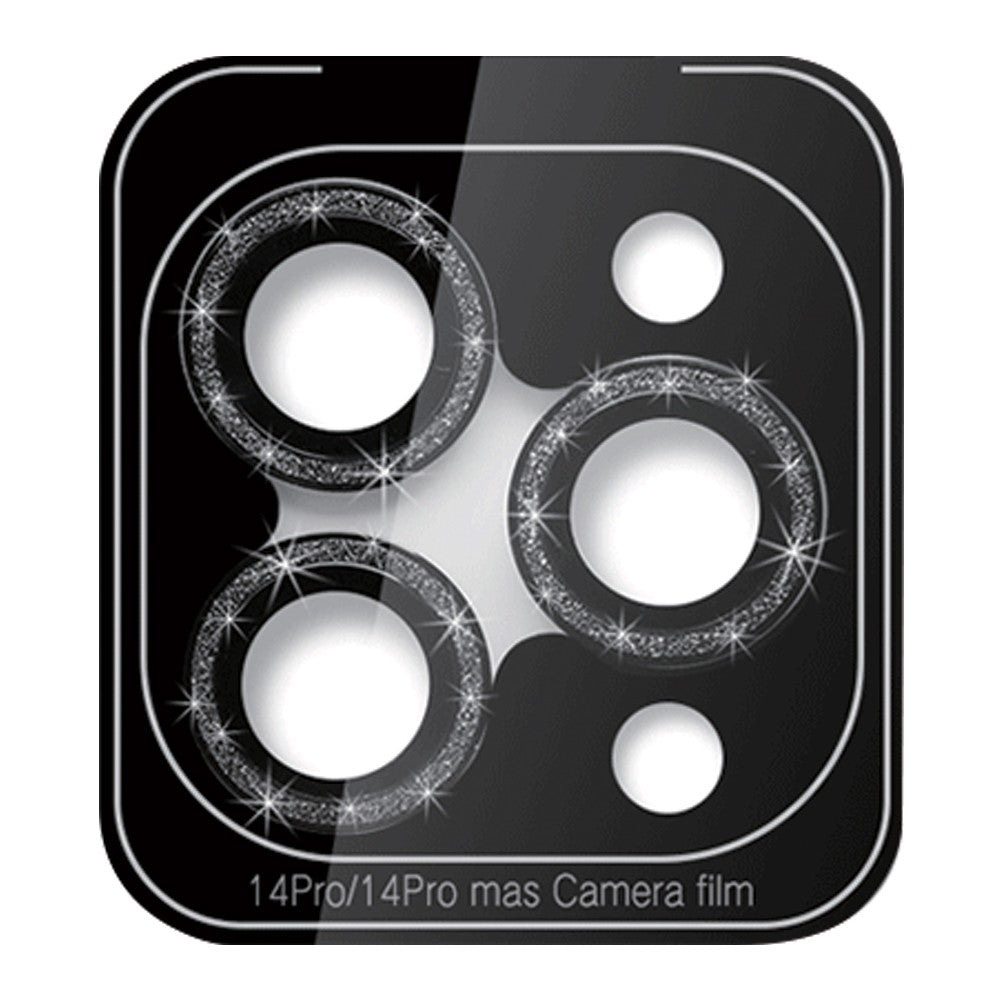 2 X Black Silver Camera Lens Protector for iPhone14pro-14promax Style 2