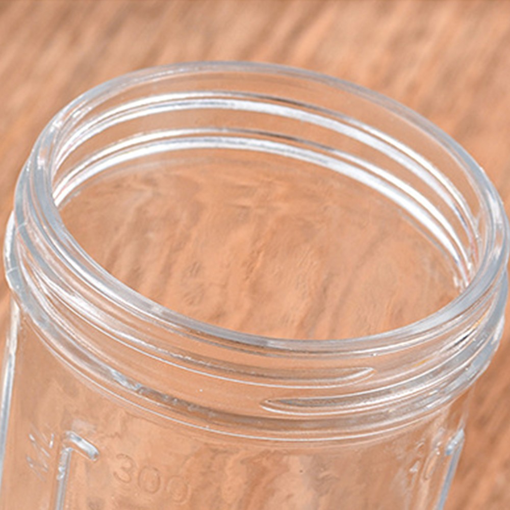 2 X 350ml Overnight Oats Glass Container with Lids and Spoon Overnight Oats Mason Jars Salad Cups White