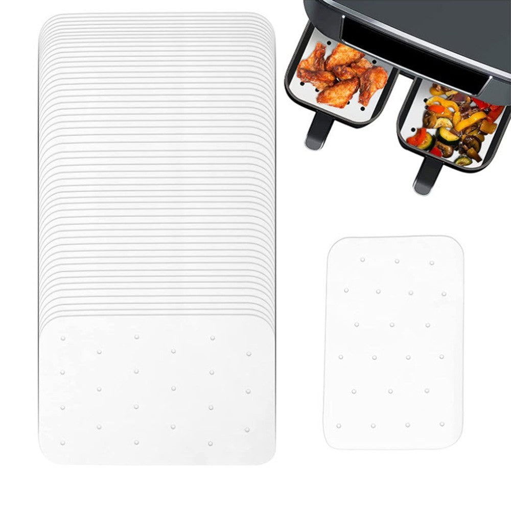 100 Sheets Air Fryer Paper Liner and 8Pcs Cake Pan Pizza Pan Accessories Set Air Fryer Rack