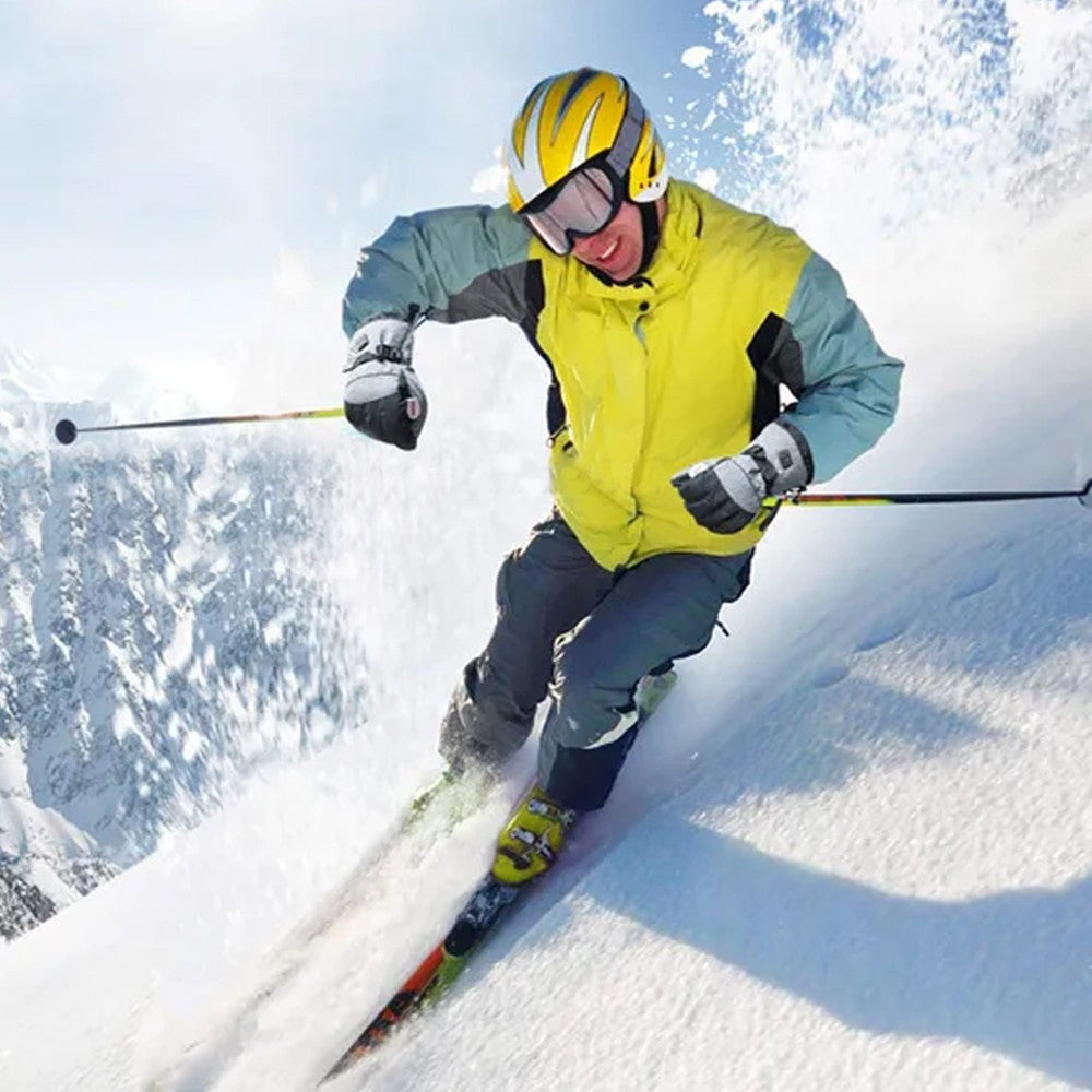 2 Pairs Adult Heated Winter Gloves Touchscreen Gloves Battery Operated Warm Ski Gloves Cycling Gloves