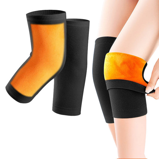 Pair of Knee Warmers Thicken Lined Knee Brace Knee Support Pad Knee Sleeves 2XL