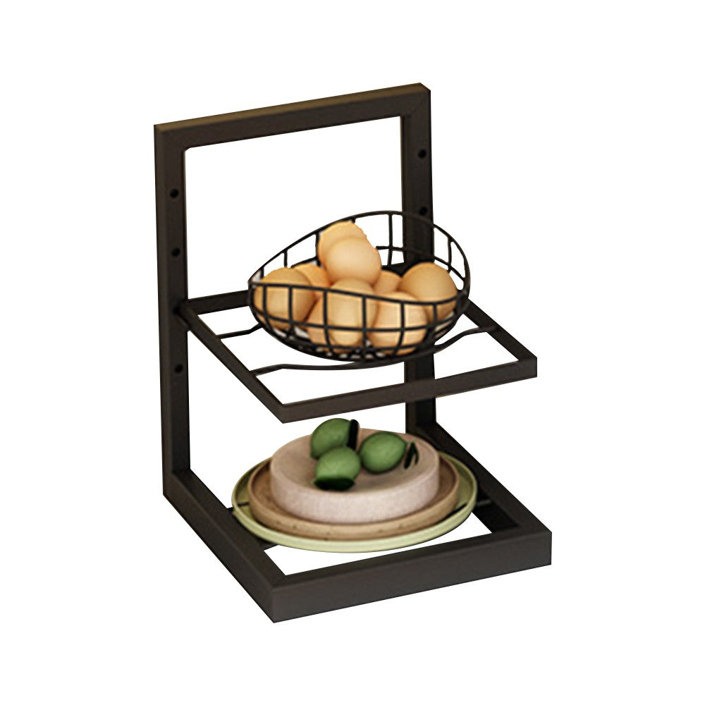 2-Tier Kitchen Frying Pan Organizer Holder Pot Storage Rack Cookware Shelf