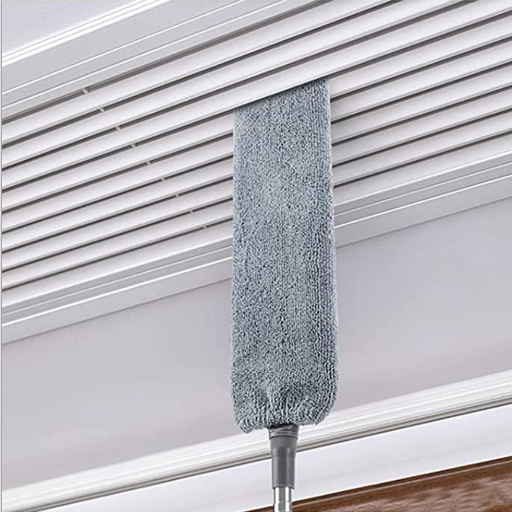 Set of 7Pcs Reusable Microfiber Duster Bendable Dusters Cleaning Tools with Retractable Extension Pole
