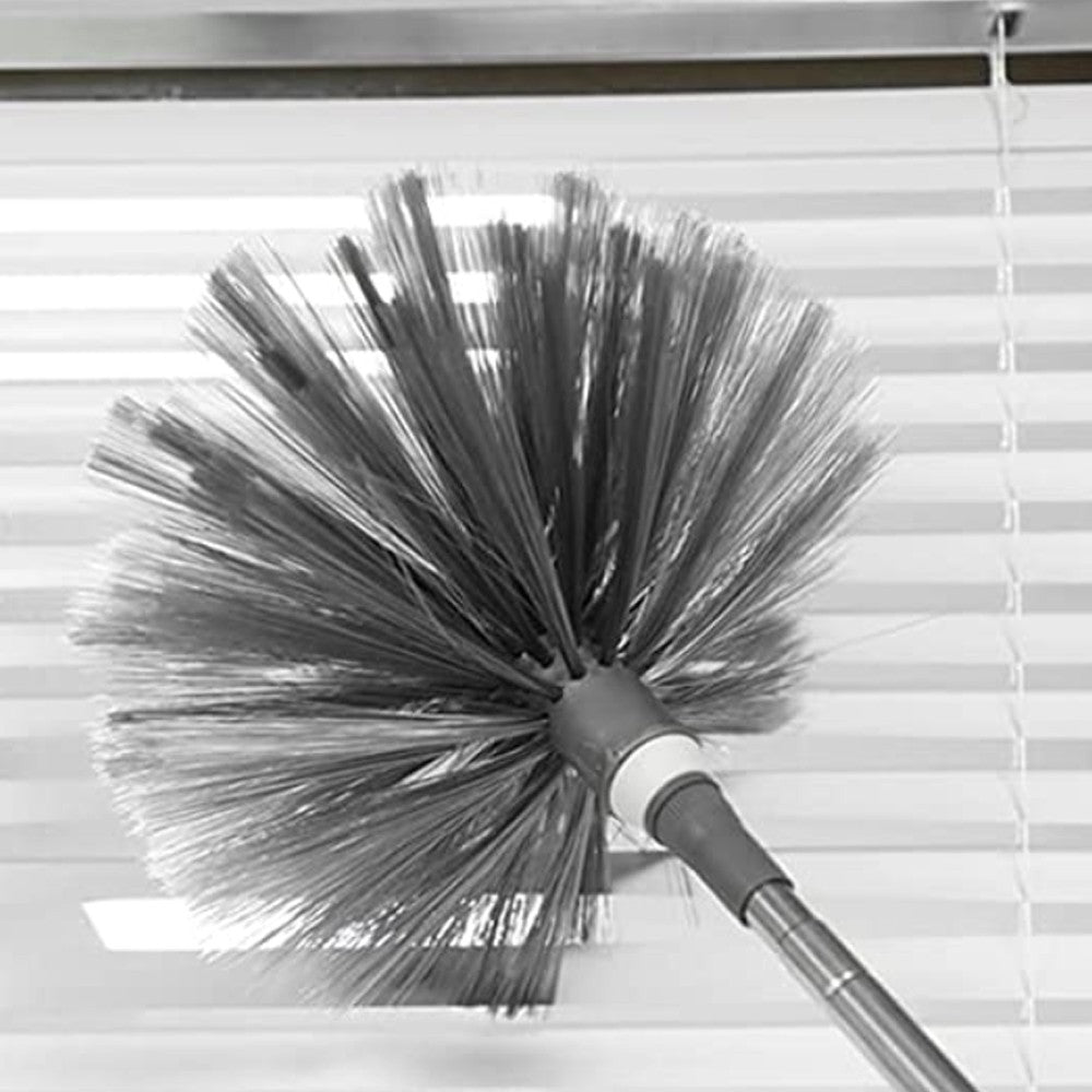 Set of 7Pcs Reusable Microfiber Duster Bendable Dusters Cleaning Tools with Retractable Extension Pole