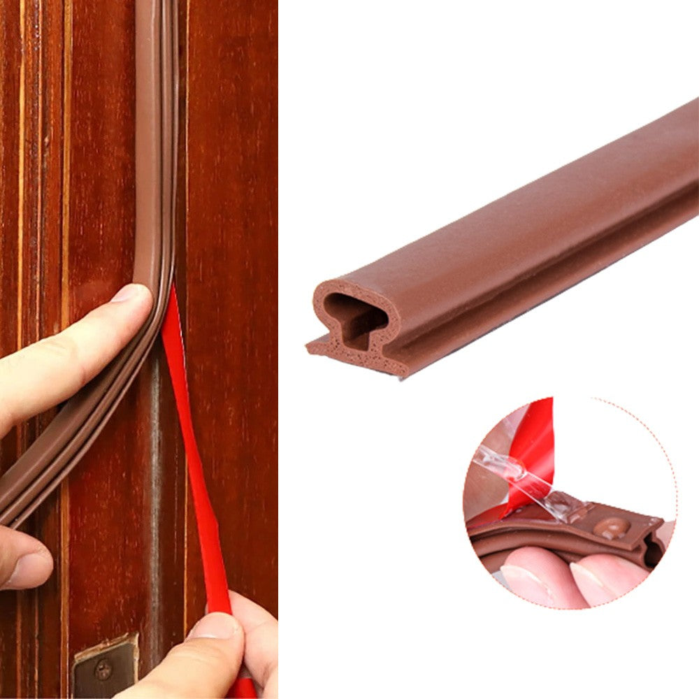 6m Self Adhesive Door Weather Stripping 6mm Window Gap Seal Strip Weatherstrip Gap Blocker