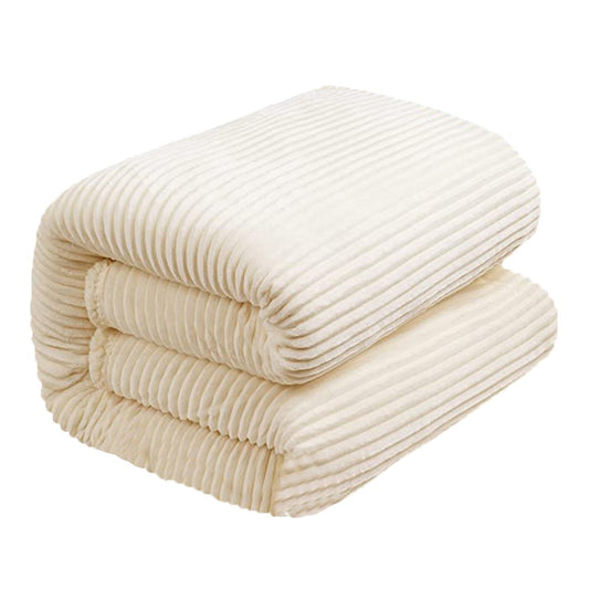 200x150cm Soft Sofa Throw Blanket Warm Couch Flannel Blanket Beige