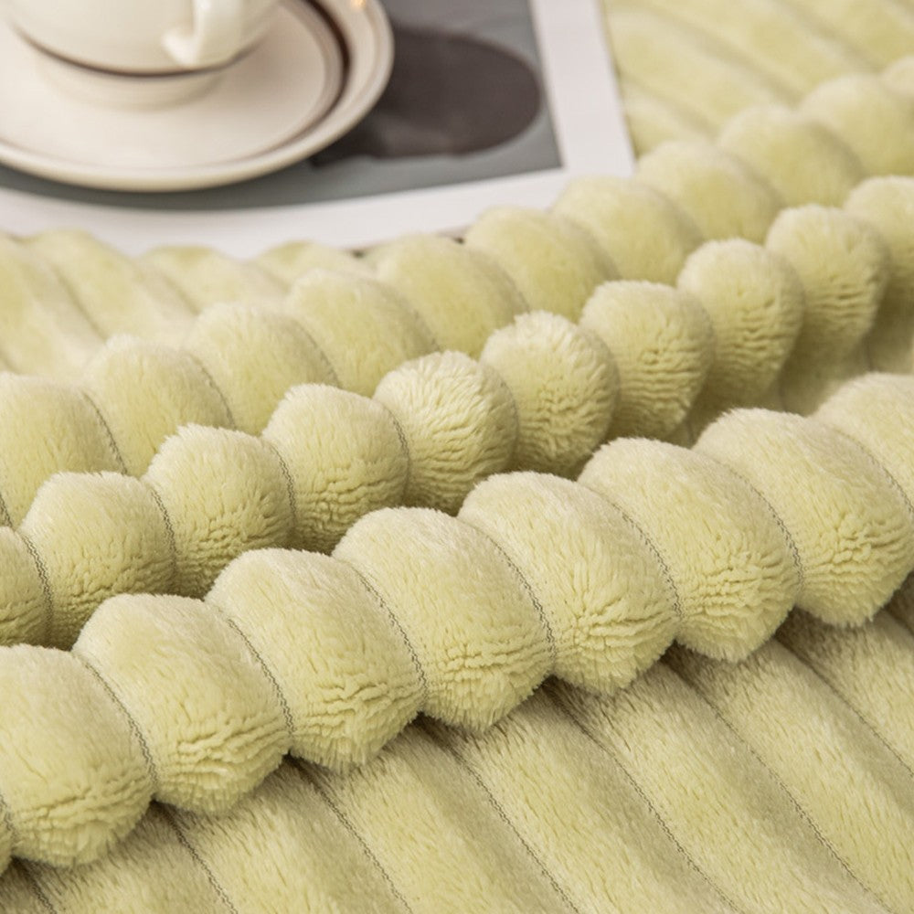 200x180cm Soft Sofa Throw Blanket Warm Couch Flannel Blanket Green