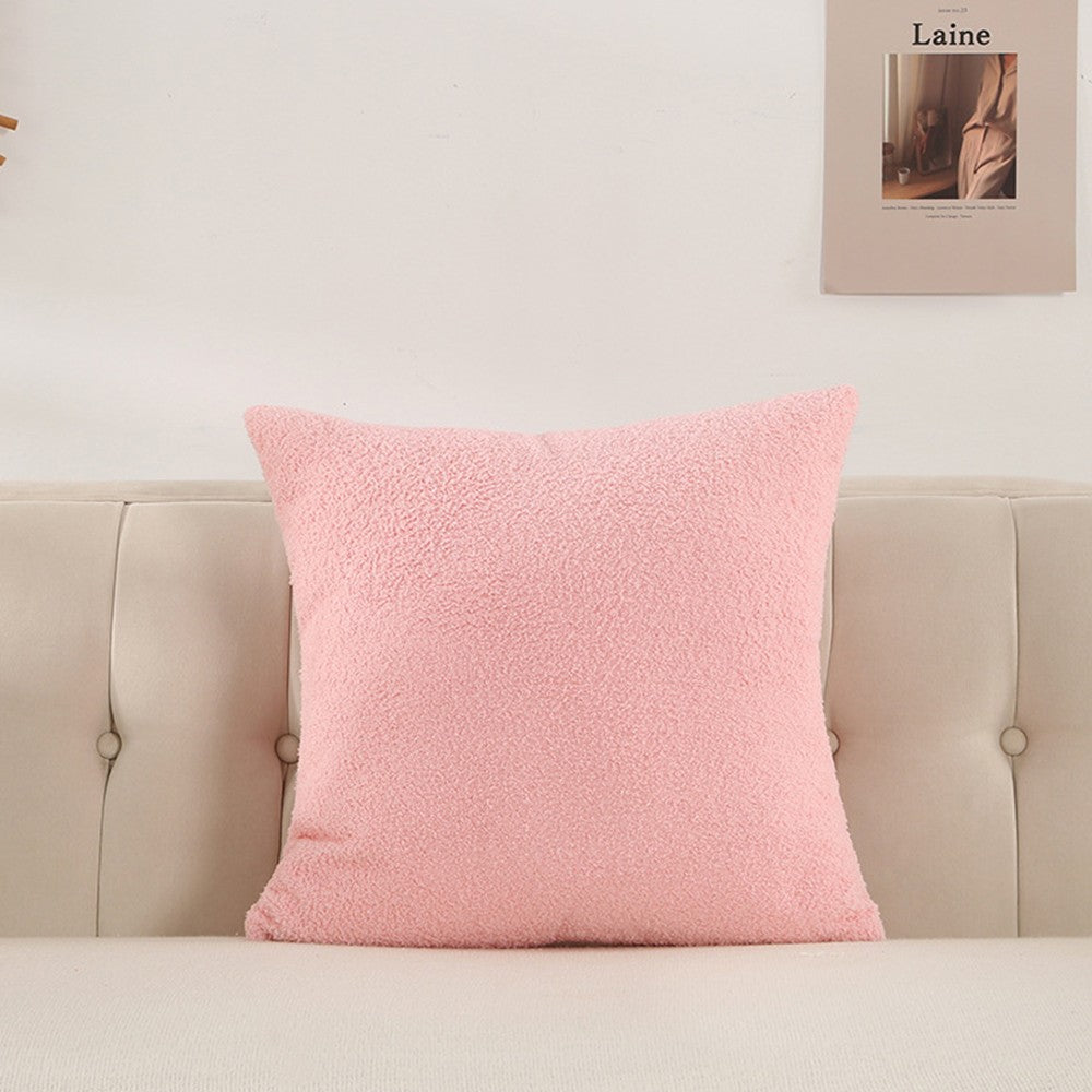 2Pcs 45x45cm Pillowcase Soft Throw Pillow Cases Cushion Covers Home Decor Pink