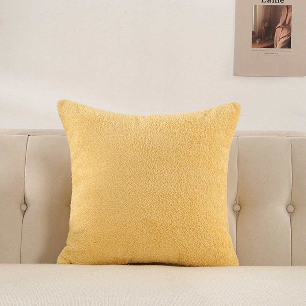 2Pcs 45x45cm Pillowcase Soft Throw Pillow Cases Cushion Covers Home Decor Yellow