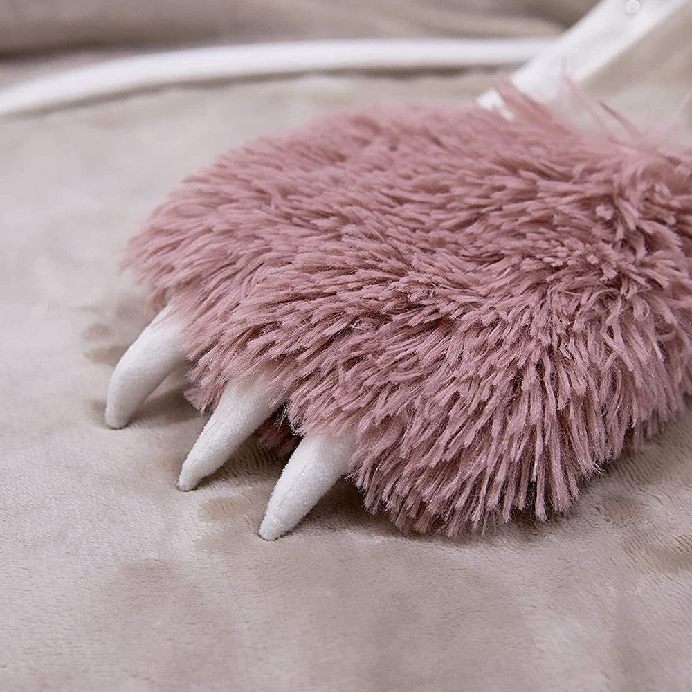 1 X Sloth Wearable Hooded Blanket Flannel Fleece Sherpa Hoodie Throw Cloak Wrap Pink