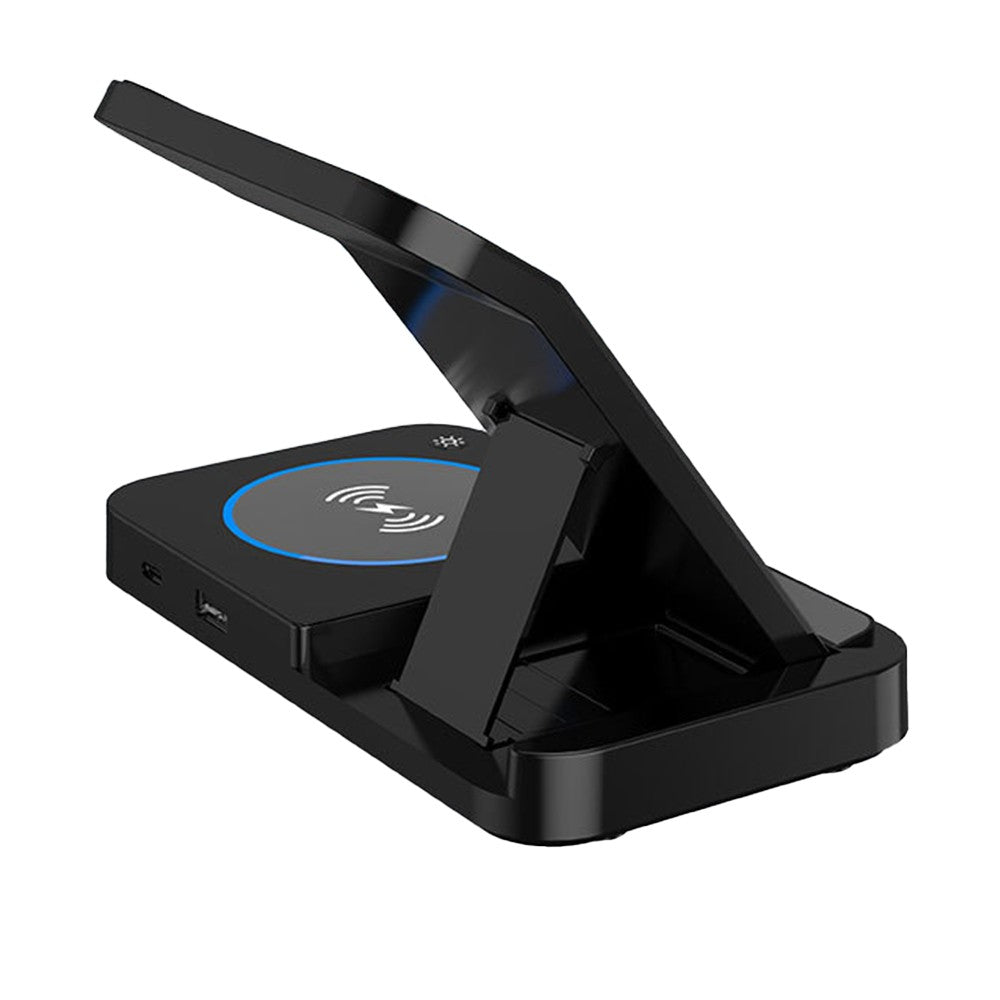 2Pcs 3 in 1 Wireless Charging Station Fast Wireless Charger for Samsung iPhone Apple Watch