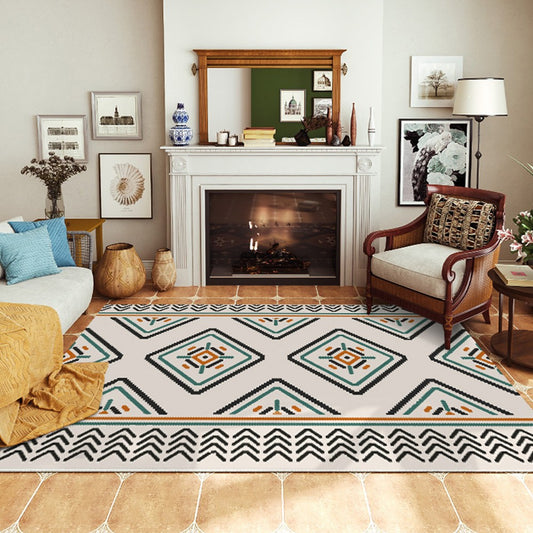 160x120cm Retro Persian Printed Rug Style Floor Mat Living Room Carpet Style Throw Style 3