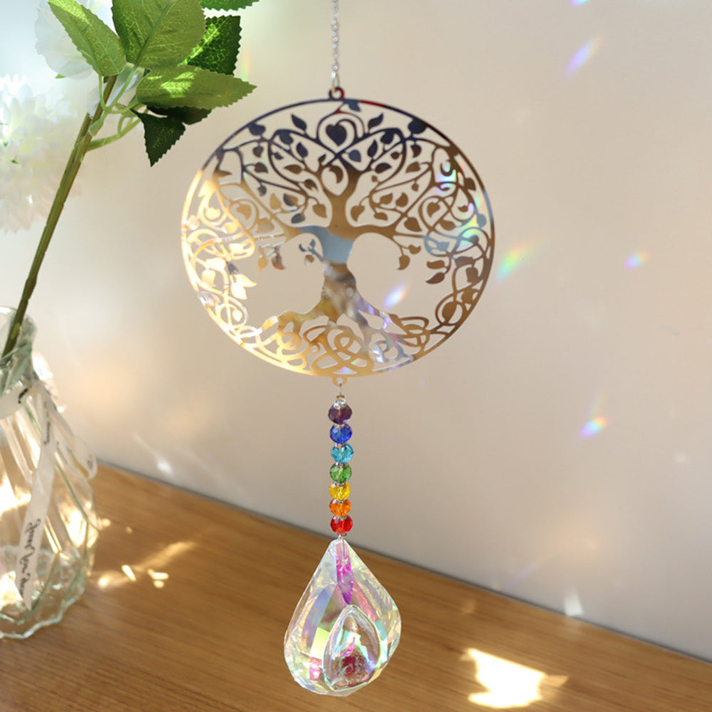 5 X Artificial Rhinestone Suncatcher Prism Rainbow Maker Sun Catcher Home Decor