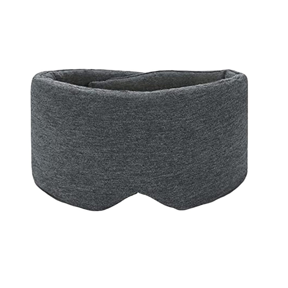 Cotton Sleep Eye Mask Soft Eye Cover Thicked Airplane Blindfold Sleeping Aid Dark Grey