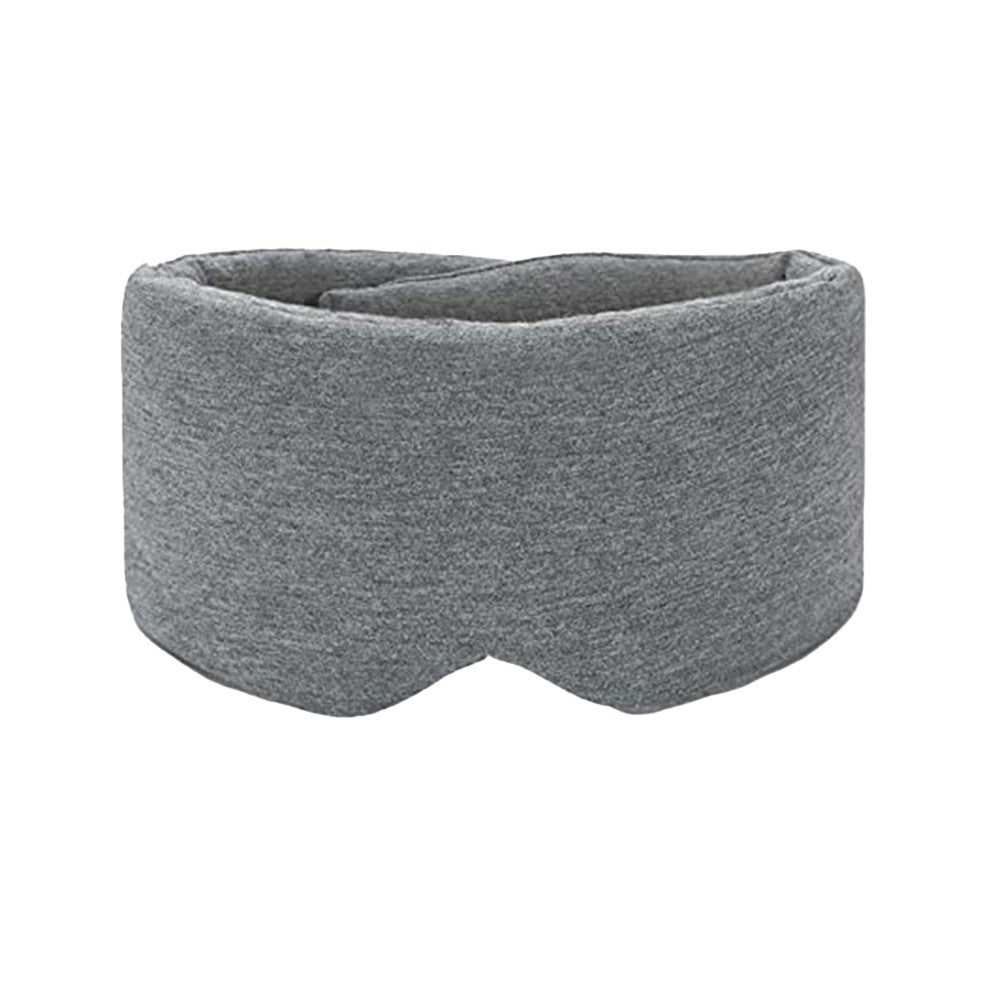 Cotton Sleep Eye Mask Soft Eye Cover Thicked Airplane Blindfold Sleeping Aid Light Grey