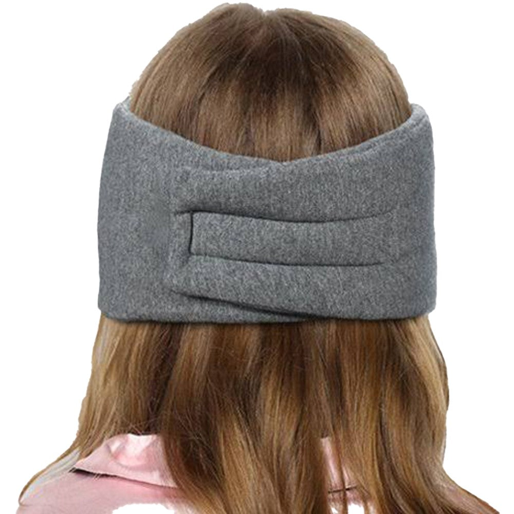 Cotton Sleep Eye Mask Soft Eye Cover Thicked Airplane Blindfold Sleeping Aid Light Grey