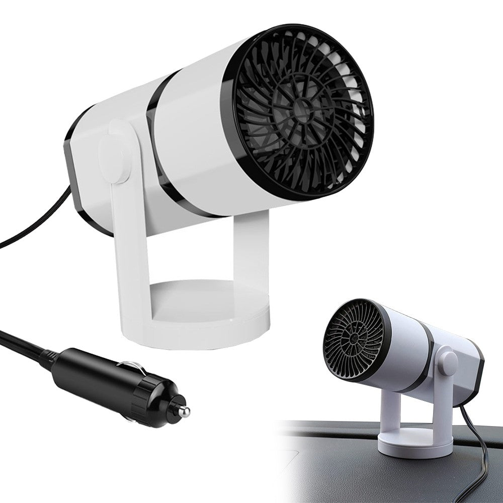 2-in-1 12V Portable Car Heater Rotatable Car Window Defroster Demister Car Cooling Fan