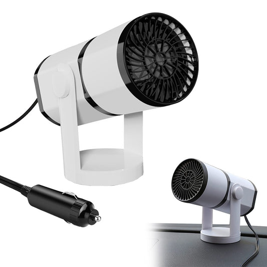 2-in-1 12V Portable Car Heater Rotatable Car Window Defroster Demister Car Cooling Fan