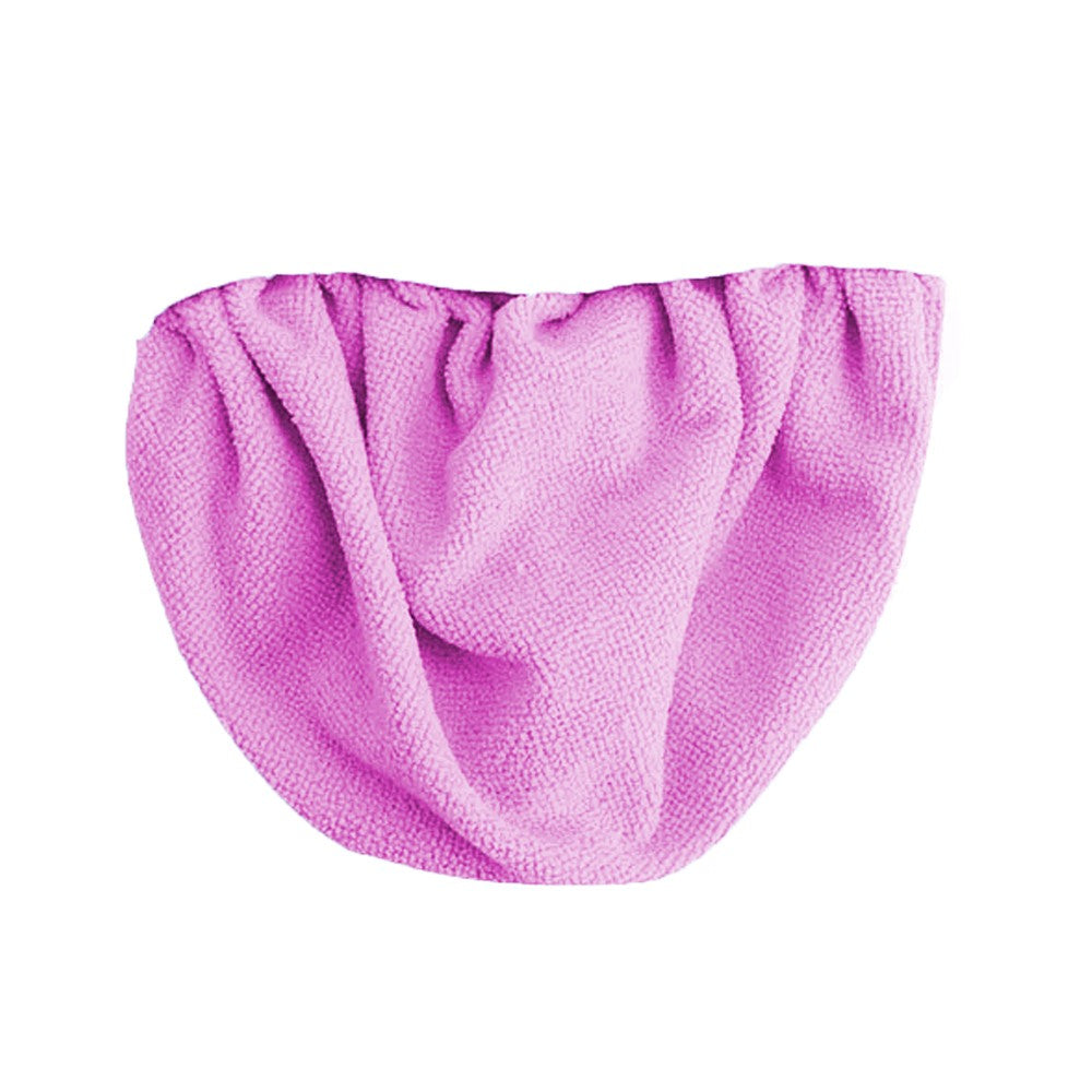 Water-resistant Double Layer Shower Cap Sleeping Hat Bath Hat Hair Care Purple
