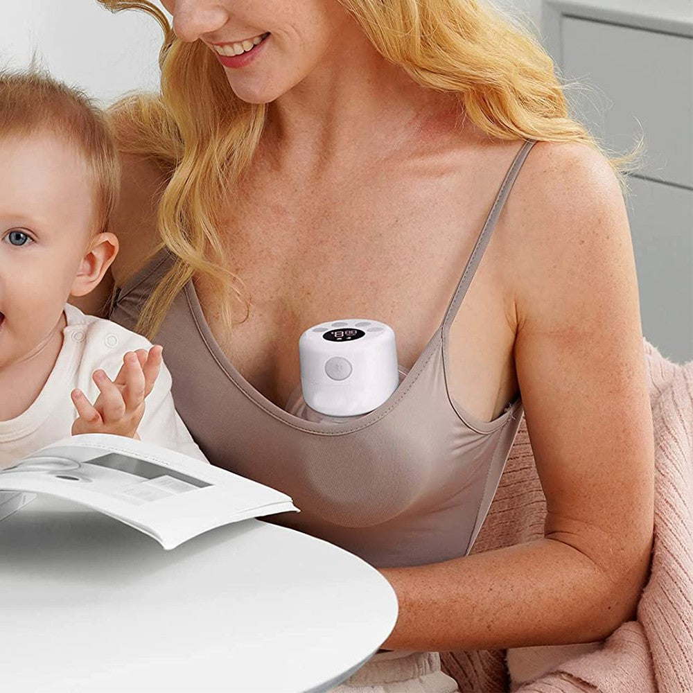Wearable Electric Breast Pump Rechargeable Hands-Free Breastfeeding Pump