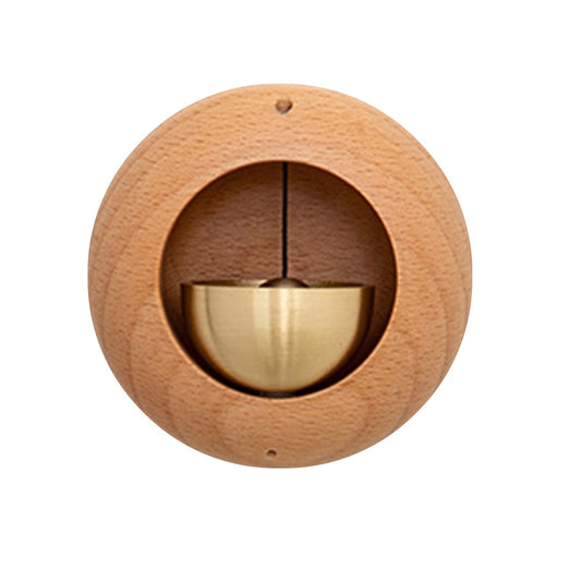 Oak Wood Shopkeeper Bell for Door Opening Entrance Doorbell Wind Chime Ring Bell