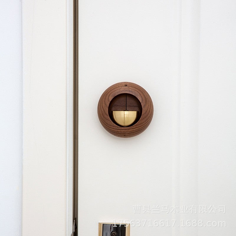 Ebony Wood Shopkeepers Bell for Door Opening Entrance Doorbell Wind Chime Ring Bell