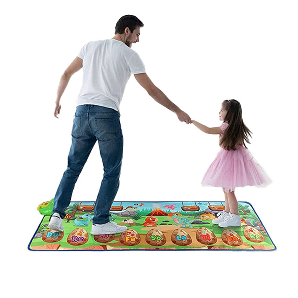 Dinosaur Style Kids Musical Piano Mat Toddlers Montessori Toys Touch Playmat Dance Mat Early Educational Toys