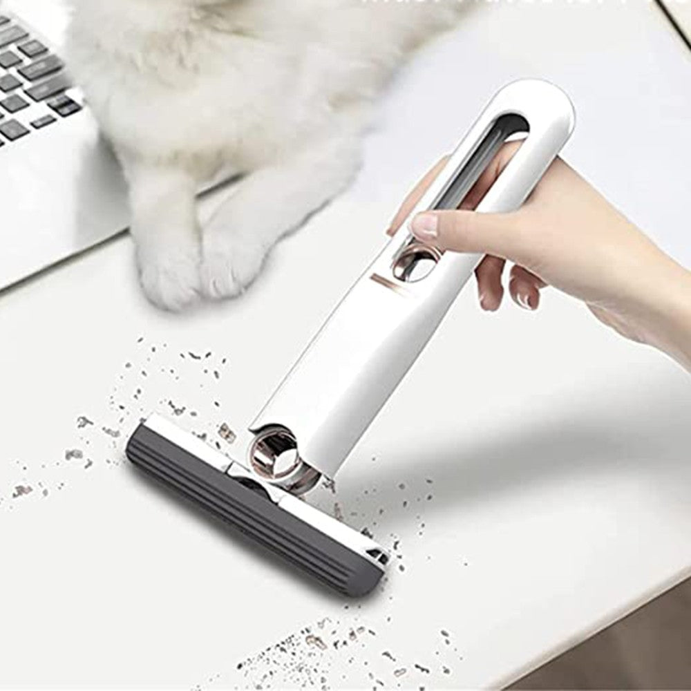 Self-Squeeze Mini Mop Portable Desktop Glass Cleaning Mop with 2 Replacement Heads