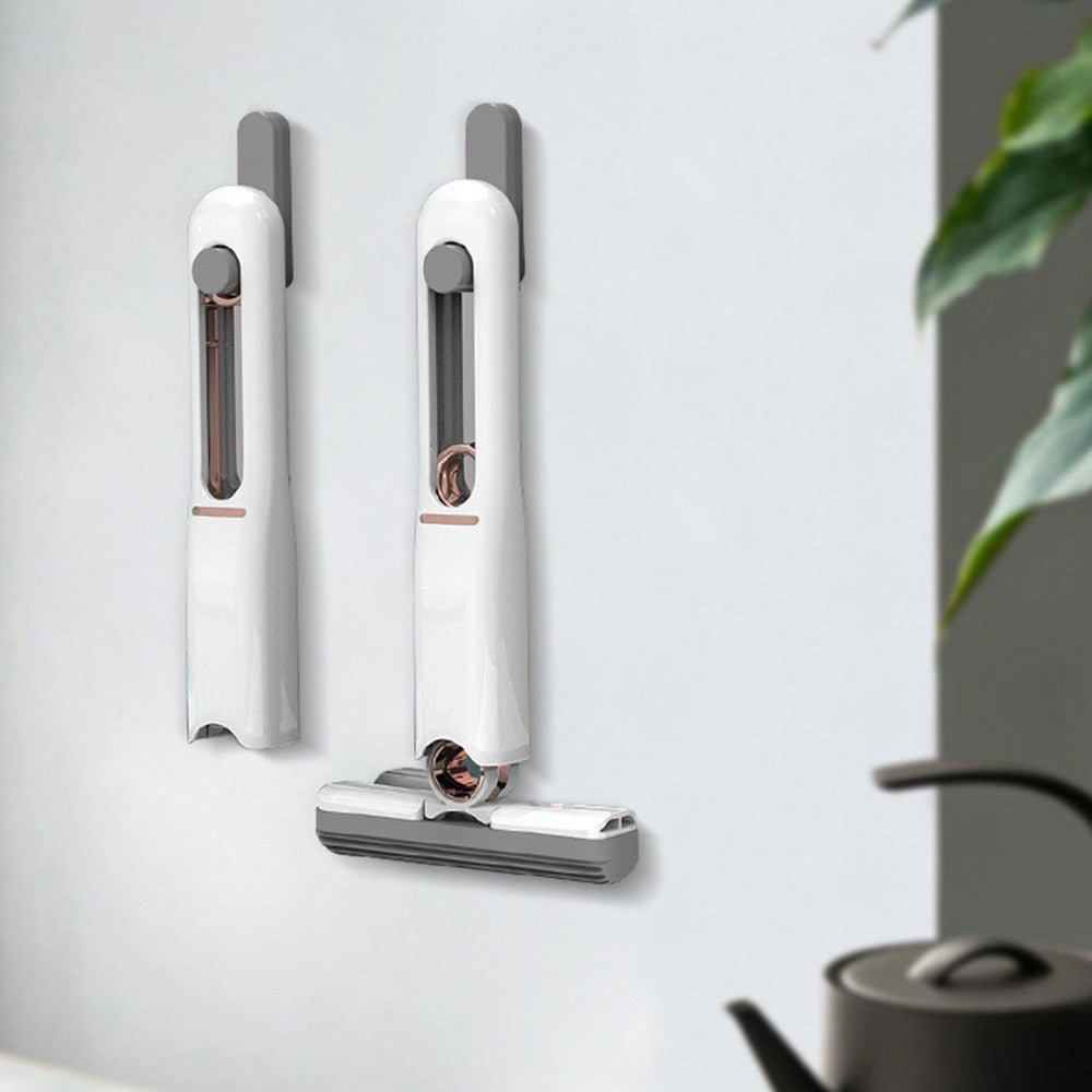 Self-Squeeze Mini Mop Portable Desktop Glass Cleaning Mop with 2 Replacement Heads