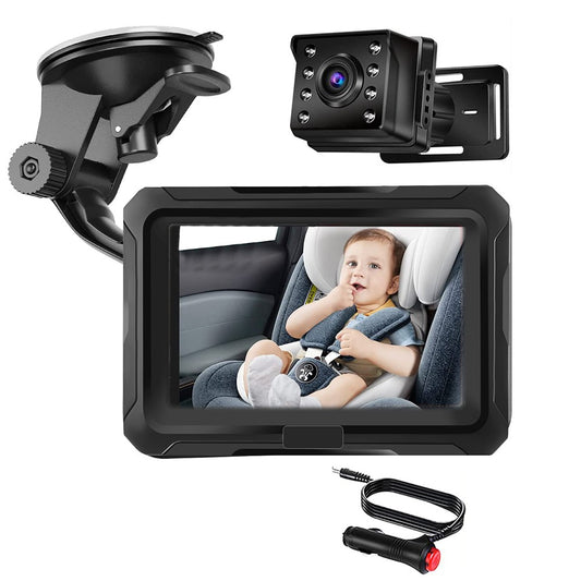 Car Baby Monitor with HD Camera Kid Safety Camera Monitor with Night Vision