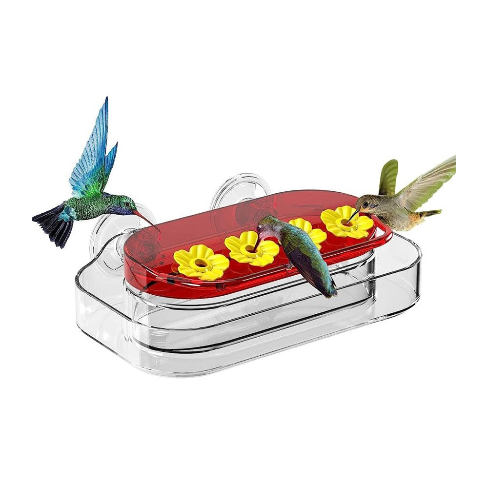 1 X Window Hummingbird Waterer with Suction Cup Plastic Bird Watching Waterer