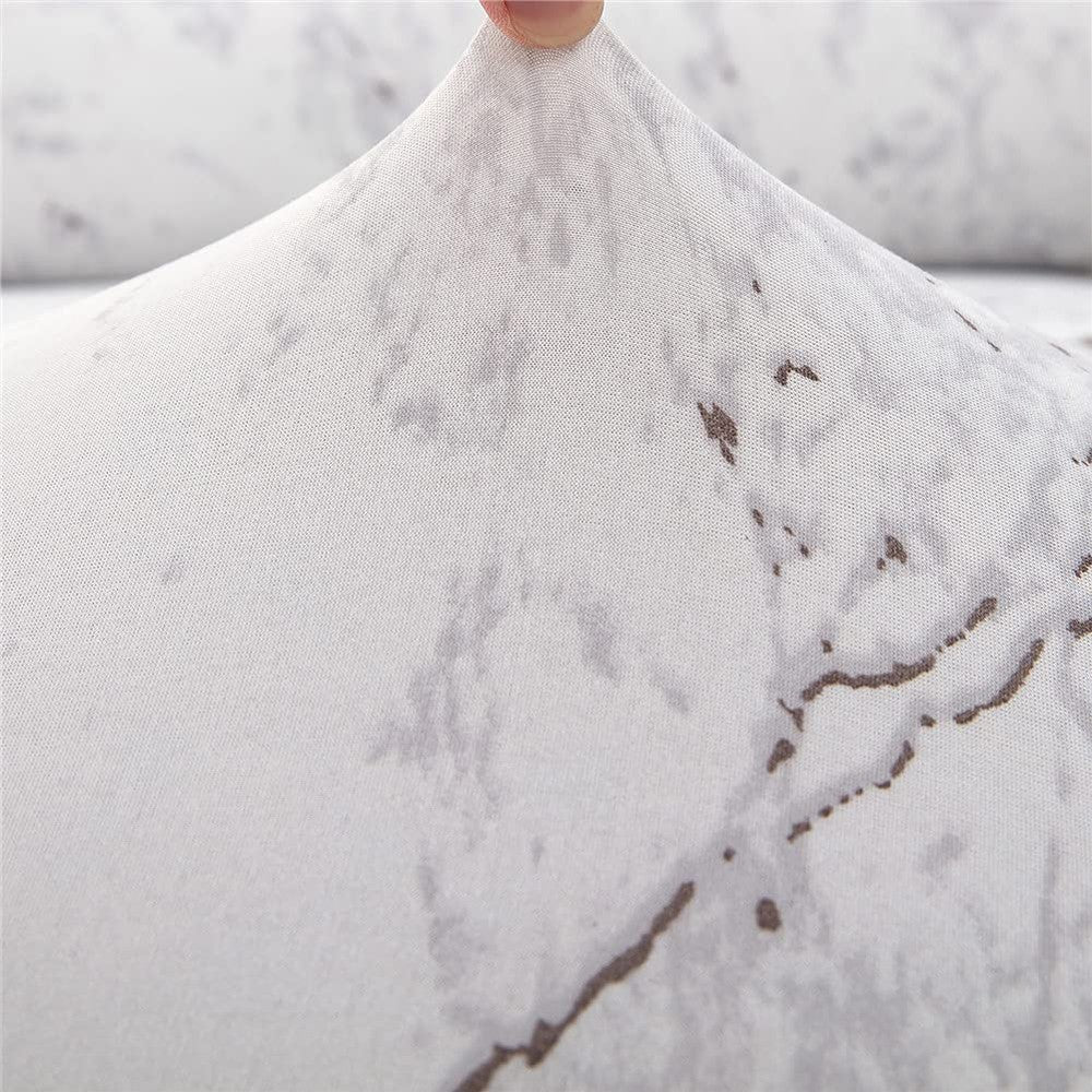 Stretch Printed Armless Chaise Lounge Cover and Pillowcase Set Lounge Chaise Slipcover Style 3