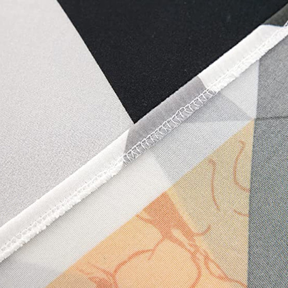 Stretch Printed Armless Chaise Lounge Cover and Pillowcase Set Lounge Chaise Slipcover Style 5