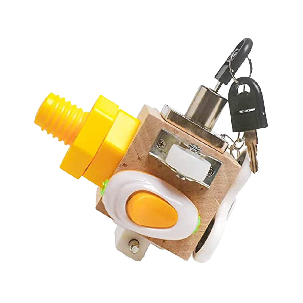 2 X Kids Montessori Wooden Lock Box Busy Cube Toy Toddlers Busy Board Educational Toy