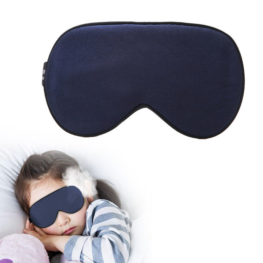 2Pcs Kids Mulberry Silk Eye Mask Soft Sleep Mask Eye Cover Blindfold Navy Blue