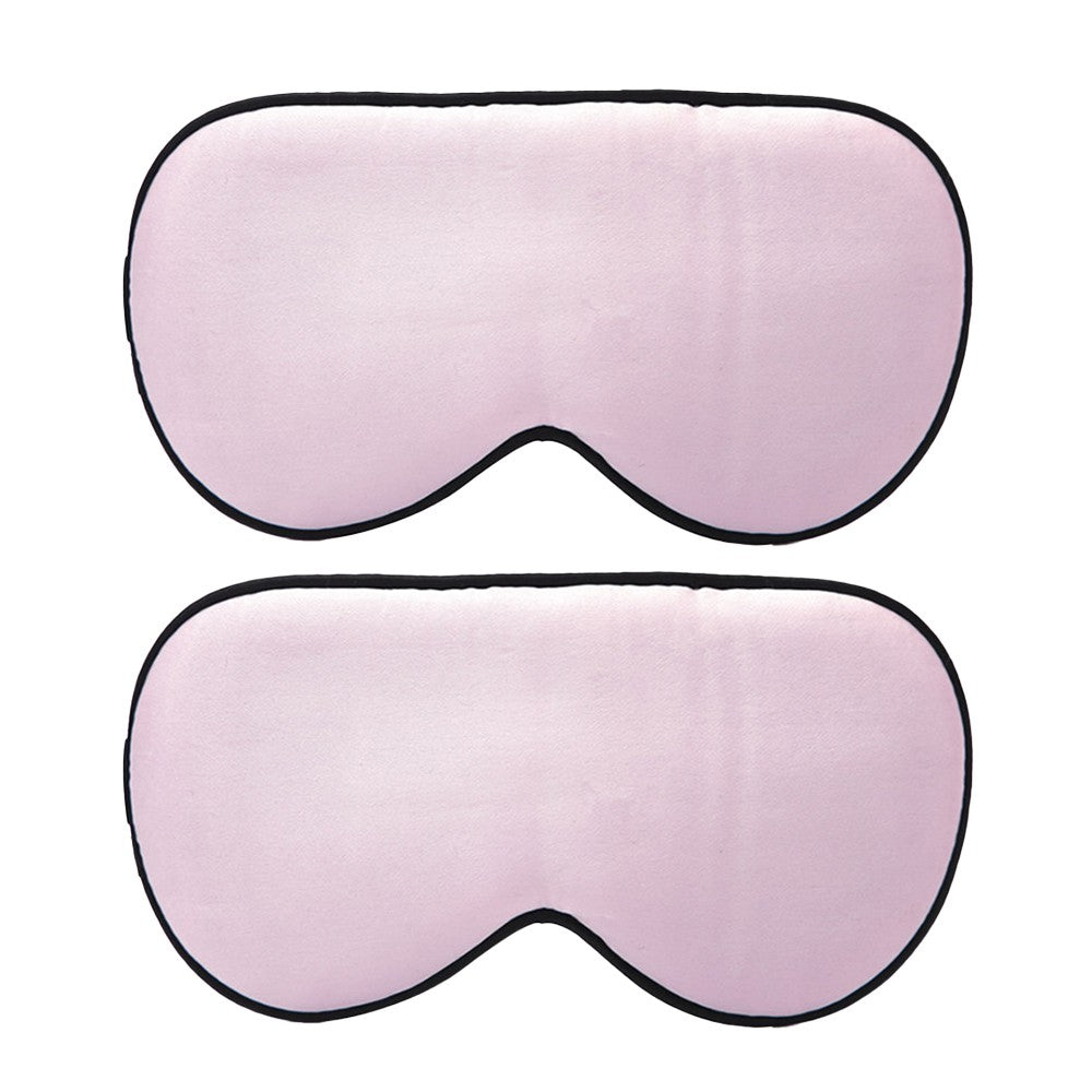 2Pcs Kids Mulberry Silk Eye Mask Soft Sleep Mask Eye Cover Blindfold Pink