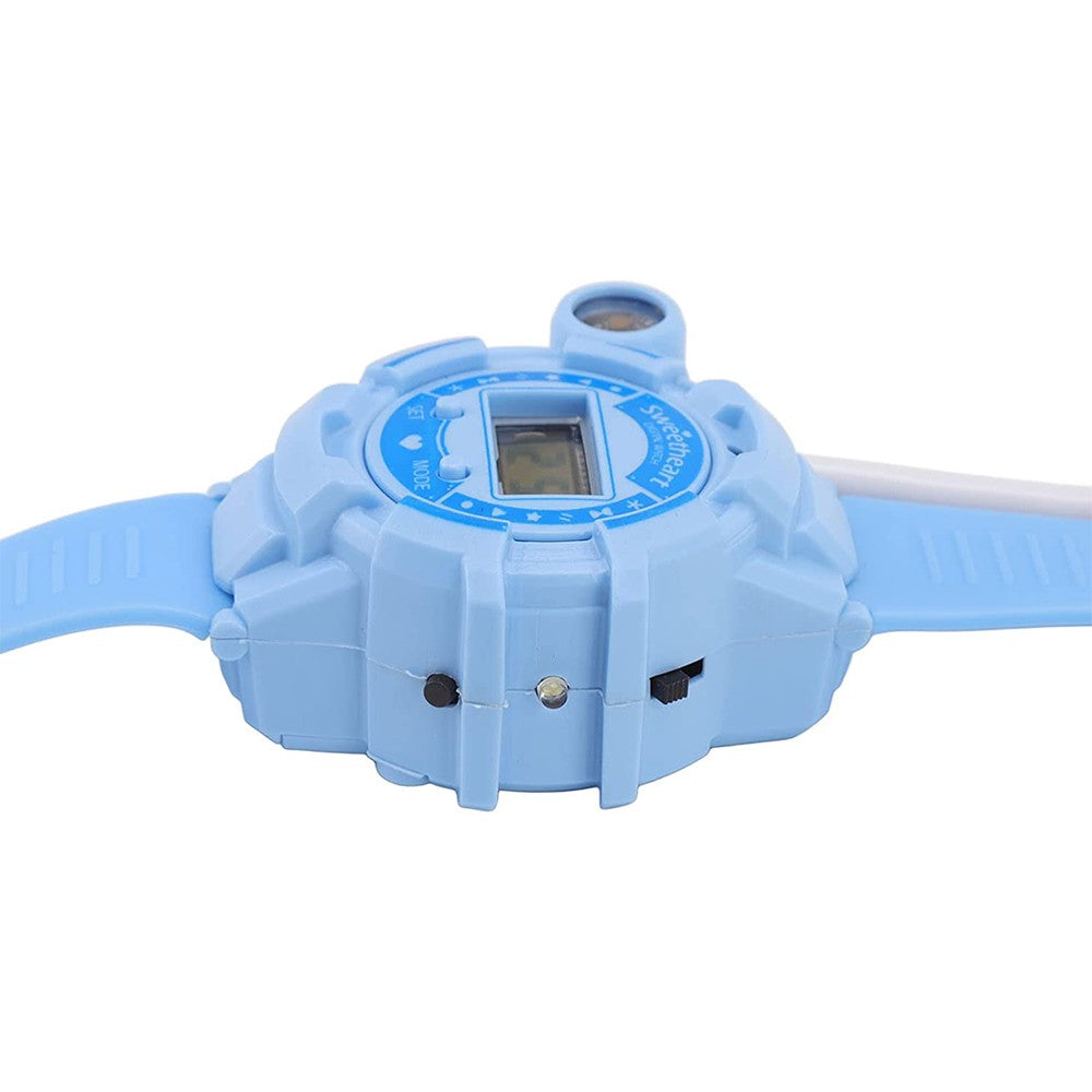 2Pcs Kids Watch Walkie Talkie Rechargeable Remote Wireless Call Intercom Toy with Flashlight Blue