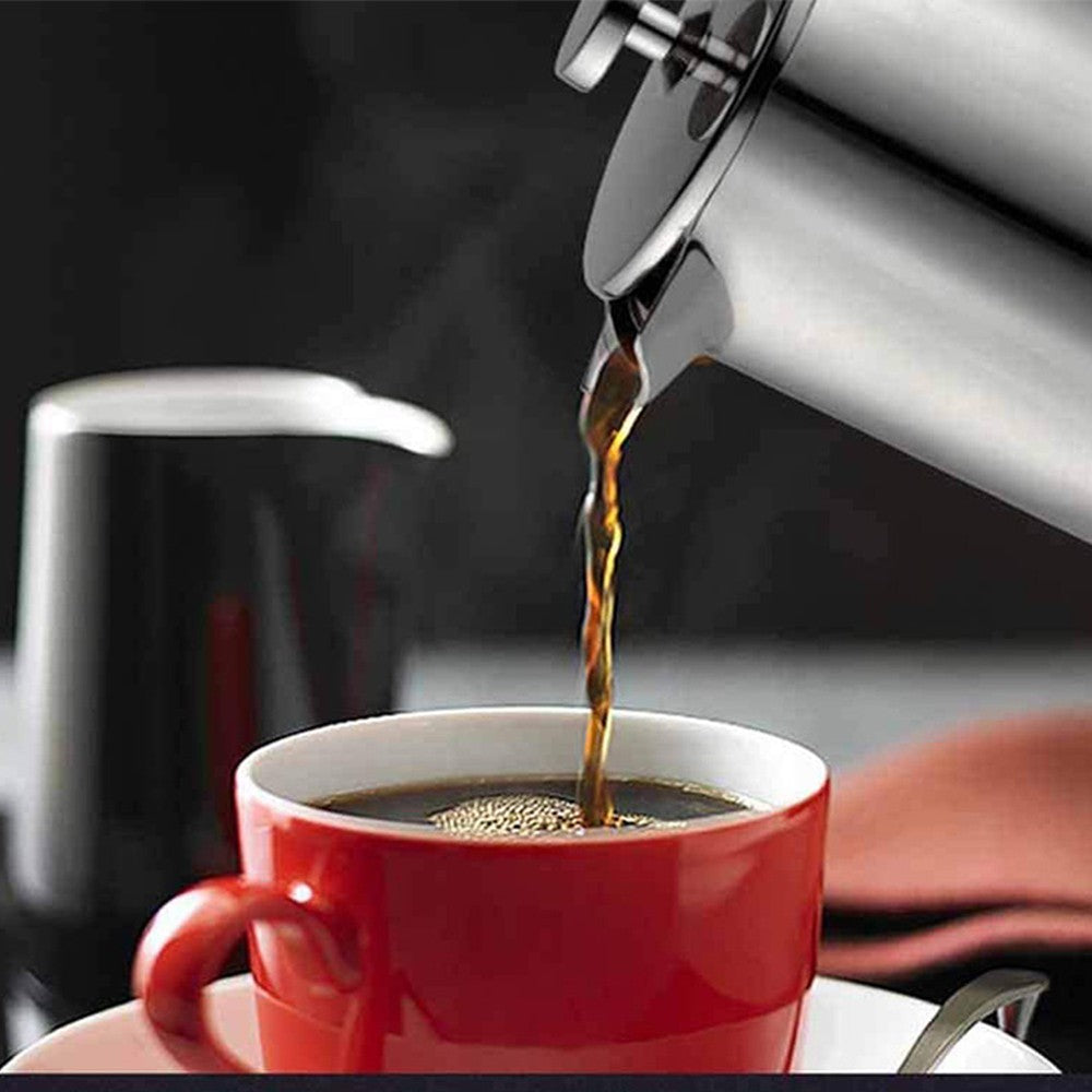 350ml Stainless Steel French Press Coffee Maker Double Wall Insulated Teapot Coffee Press