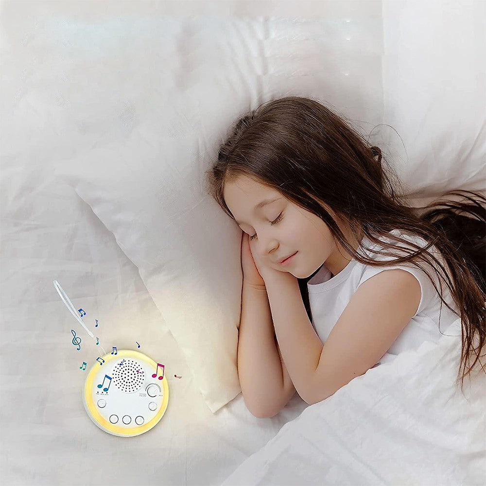 2Pcs White Noise Machine Smart Natural Soothing Sound Machine Sleep Aid with Night Light