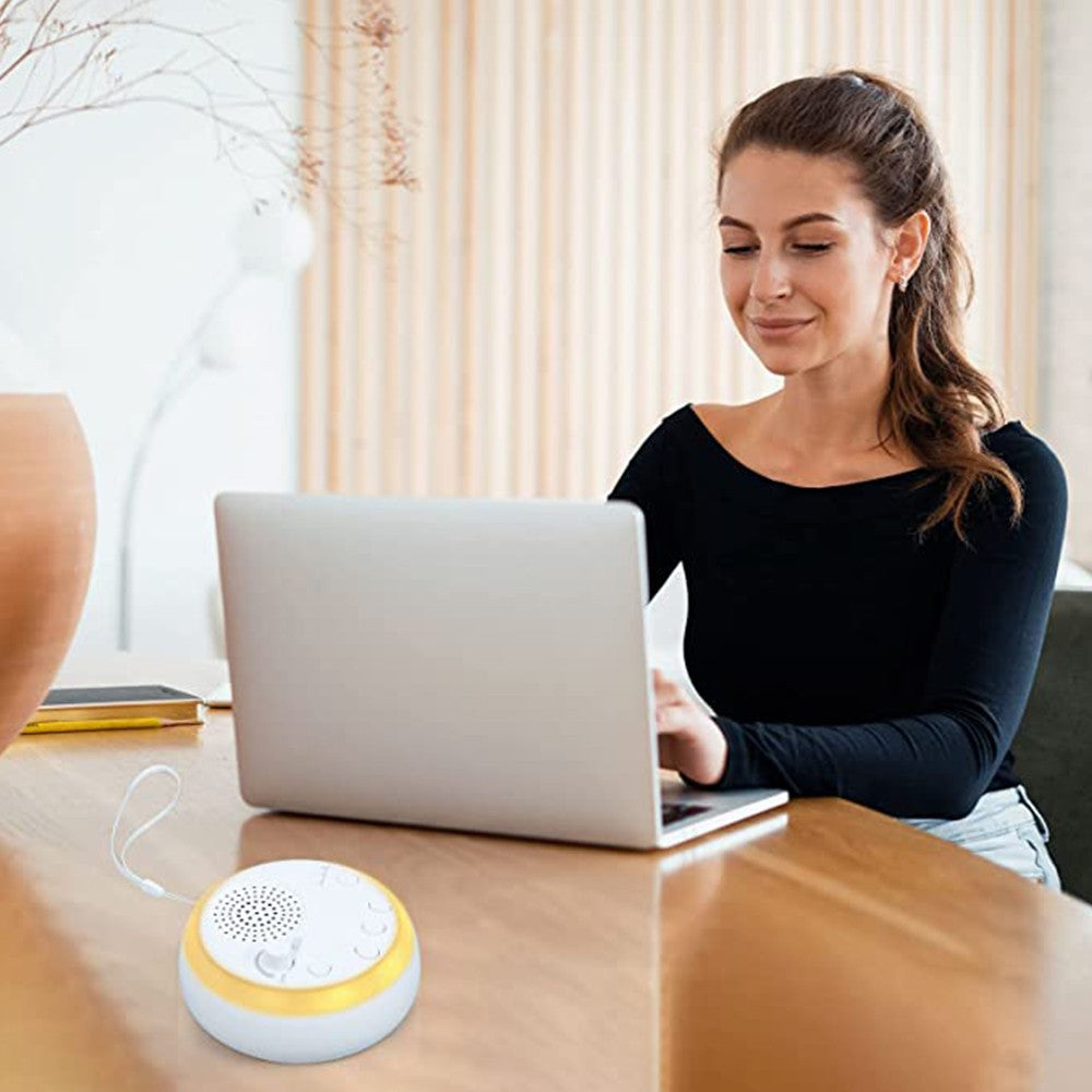 White Noise Machine Smart Natural Soothing Sound Machine Sleep Aid with Night Light