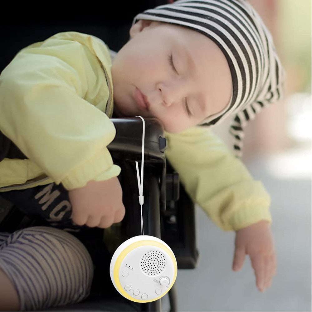 2Pcs White Noise Machine Smart Natural Soothing Sound Machine Sleep Aid with Night Light