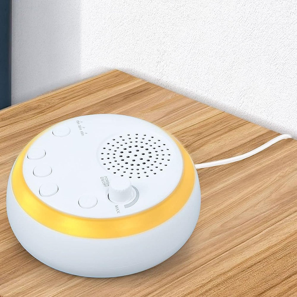 2Pcs White Noise Machine Smart Natural Soothing Sound Machine Sleep Aid with Night Light