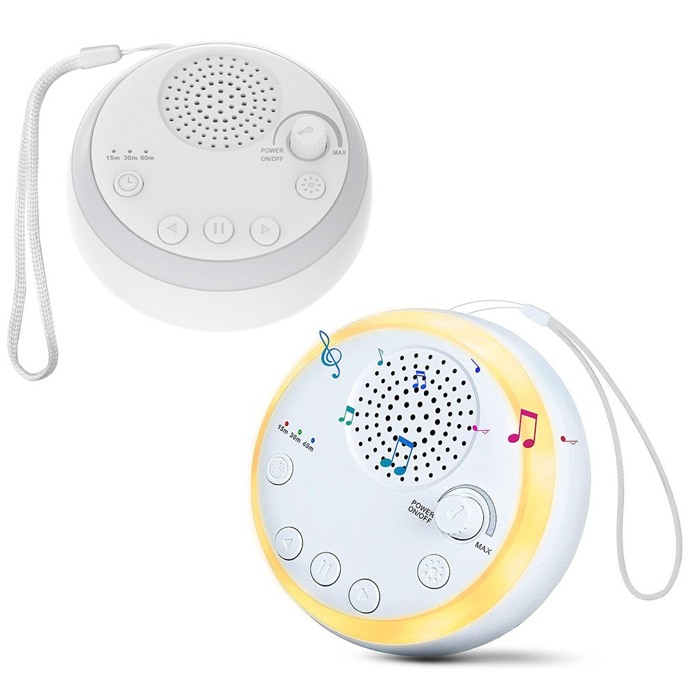 2Pcs White Noise Machine Smart Natural Soothing Sound Machine Sleep Aid with Night Light